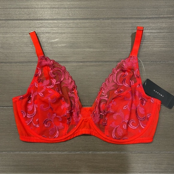 NWT! Natori Embellished Underwire Bra - Picture 5 of 13